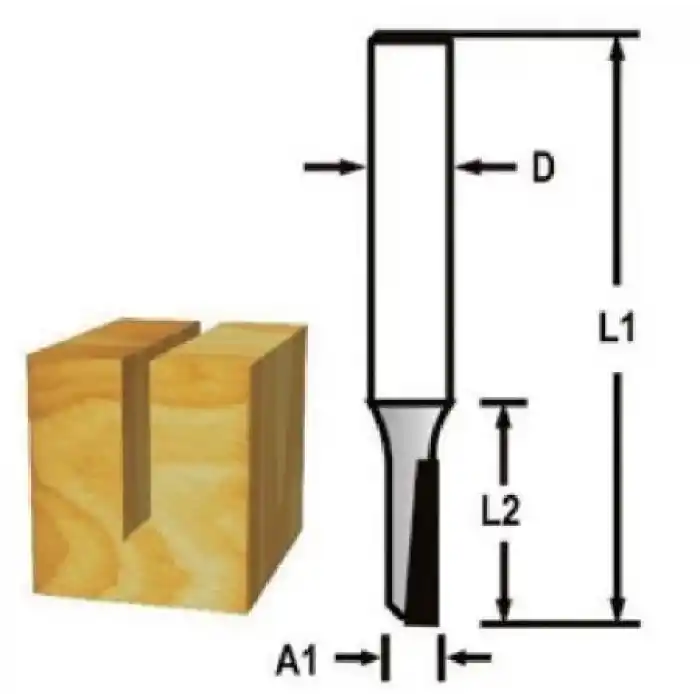 Makita D-47379 Dalma Düz Kanal (Tek Bıçak) Freze Bıçağı 3mm