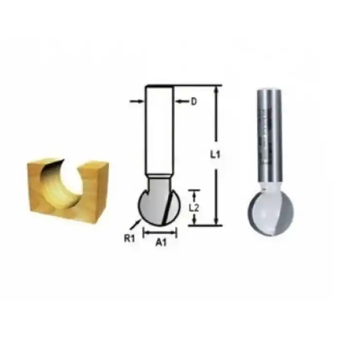 Makita D-48131 Silindirik Kanal Freze Bıçağı (Çift Bıçak)