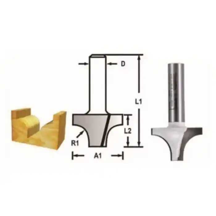 Makita D-48169 Yuvarlak Dalma Freze Bıçağı (Çift Bıçak)