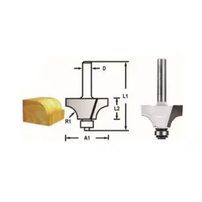 Makita D-48496 Rulmanlı Profil Freze Bıçağı (Çift Bıçak)