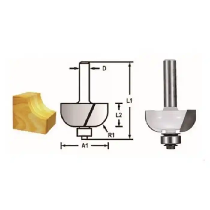 Makita D-48599 Rulmanlı Kordon Freze Bıçağı (Çift Bıçak)