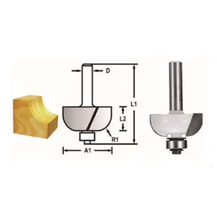 Makita D-48620 Rulmanlı Kordon Freze Bıçağı (Çift Bıçak)