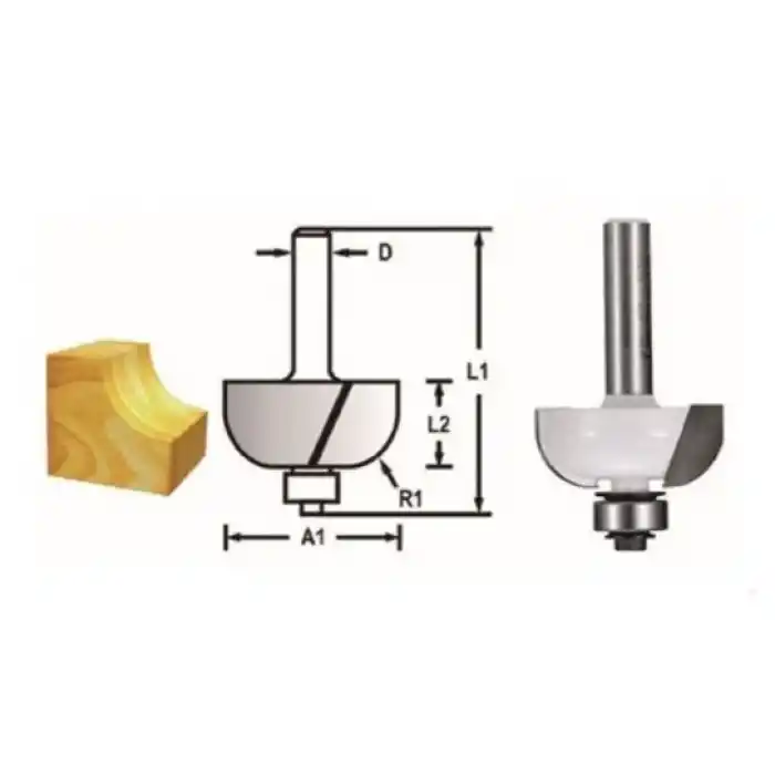 Makita D-48636 Rulmanlı Kordon Freze Bıçağı (Çift Bıçak)