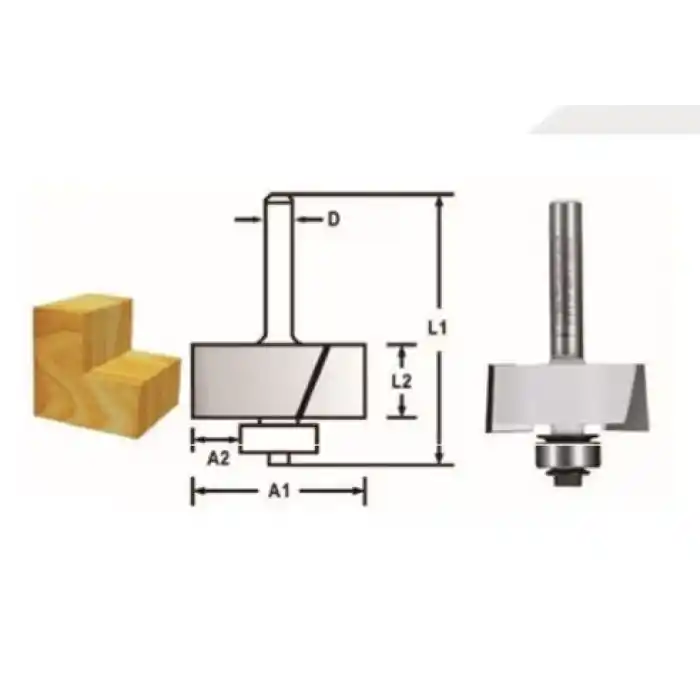 Makita D-48739 Rulmanlı Lamba Açma Freze Bıçağı (Çift Bıçak)