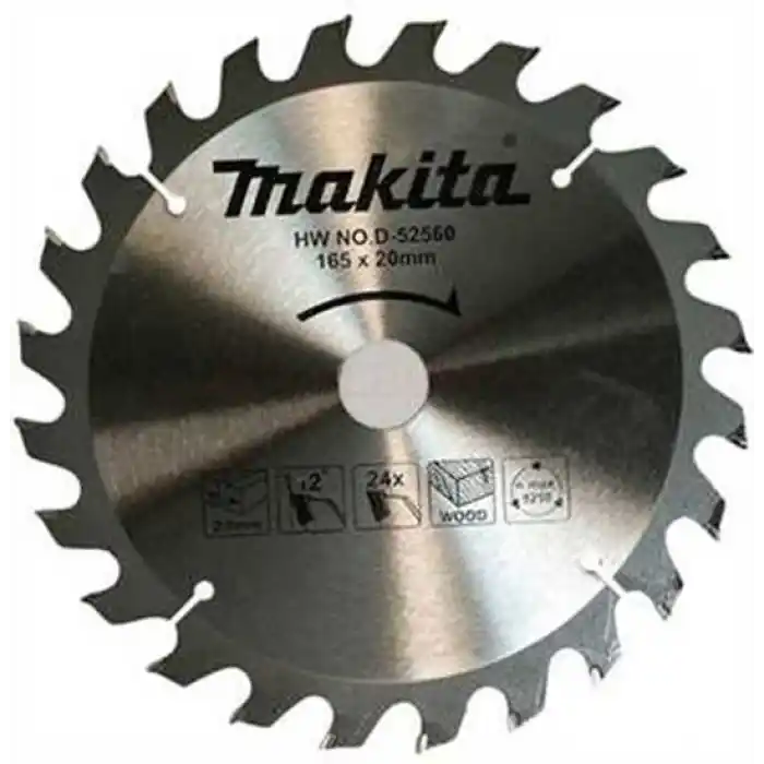 Makita D-52560 Ahşap için Elmas Daire Testere 165x20mm 24 Diş