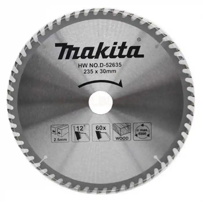 Makita D-52635 Ahşap için Daire Testere 235x30mm 60 Diş