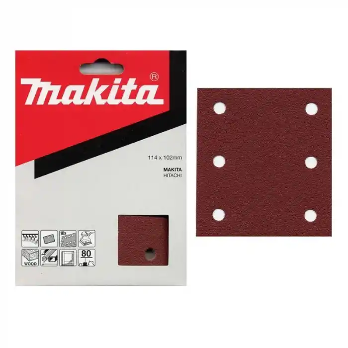Makita P-01482 BO 4554, BO4561 için Cırtlı Zımpara Kağıdı 102x114mm