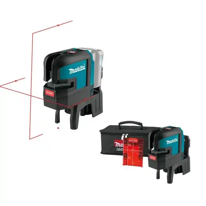 Makita SK106DZ Akülü 4 Nokta Kırmızı Çapraz Çizgi Lazeri