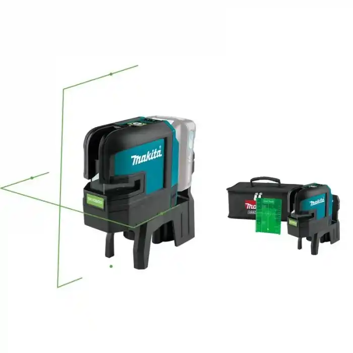 Makita SK106GDZ Akülü 4 Nokta Yeşil Çapraz Lazer Hizalama