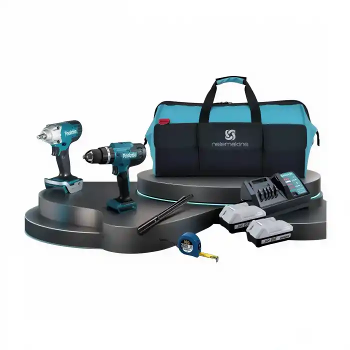 Makita Workline 10 Starter 8 Parça Darbeli Matkap, Somun Sıkma, Fener Alet Seti