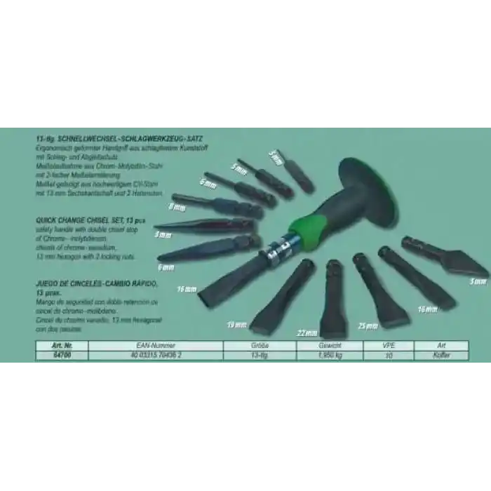 Mannesmann 64700 Keski - Zımba - Murç Seti, 13 Parça
