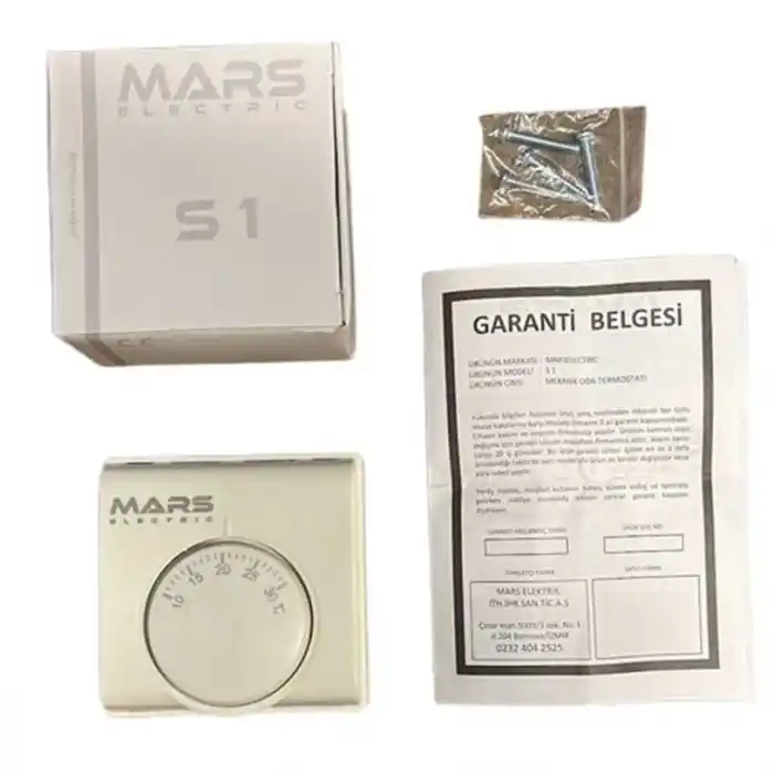 Mars S1 Kablolu Mekanik Oda Termostatı