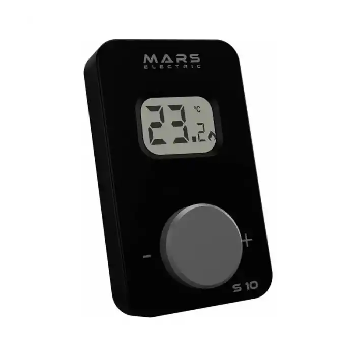Mars S10 Kablosuz Dijital Oda Termostatı Siyah