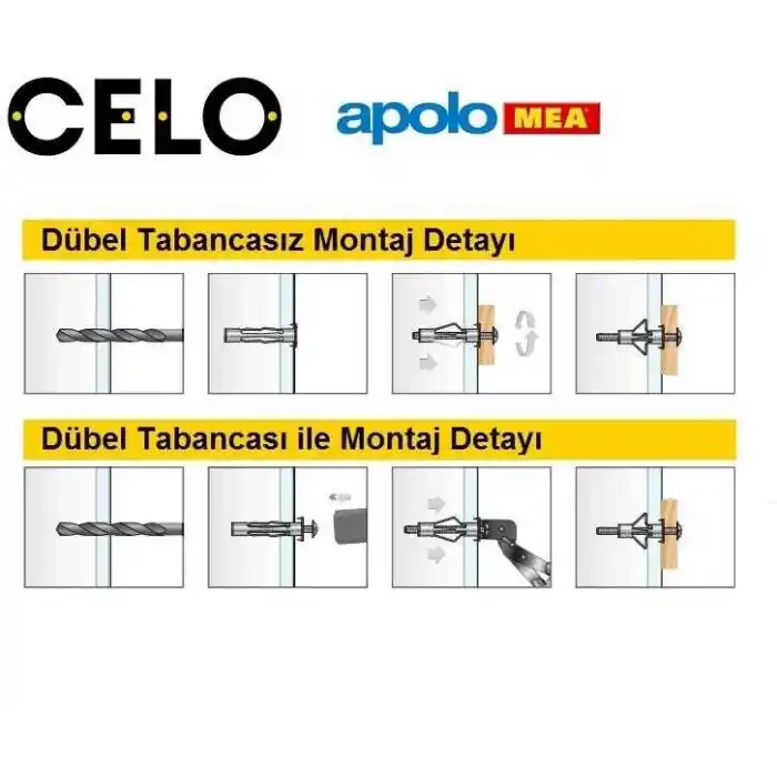MEA HRM 5/16 Metal Boşluk Dübeli (11x52mm, 100 adet)