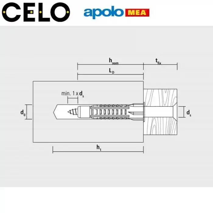 MEA MZ 14 Dübel 14x75mm, 25 adet