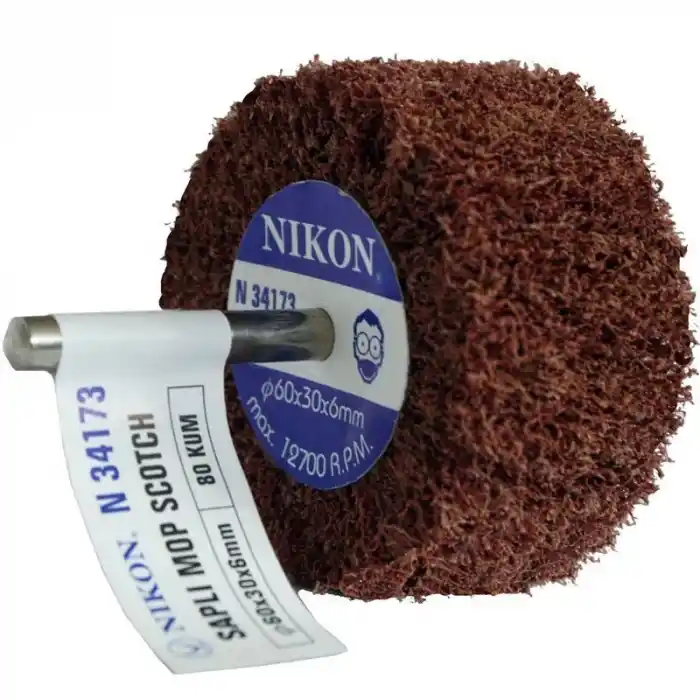 Nikon N34173 60x30x6mm 80 Kum Non Woven Saplı Mop Zımpara