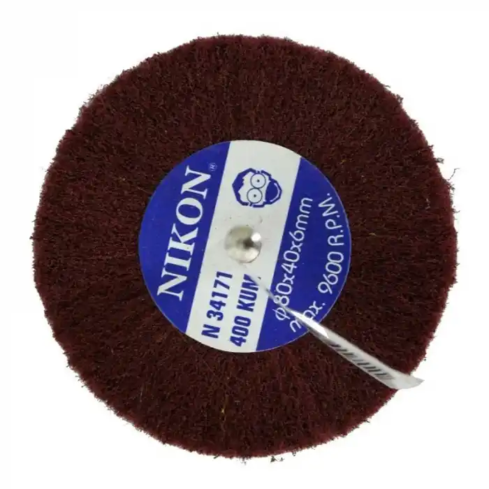 Nikon NIK34171 80x40x6mm 400 Kum Non Woven Saplı Mop Zımpara