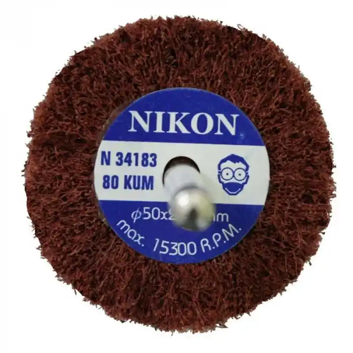Nikon NIK34183 50x20x6mm 80 Kum Non Woven Saplı Mop Zımpara