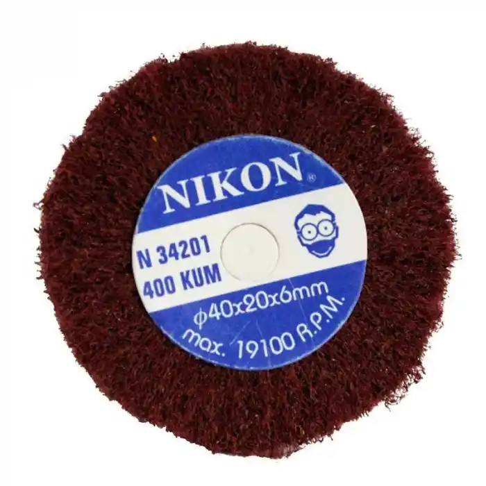 Nikon NIK34201 40x20x6mm 400 Kum Non Woven Saplı Mop Zımpara