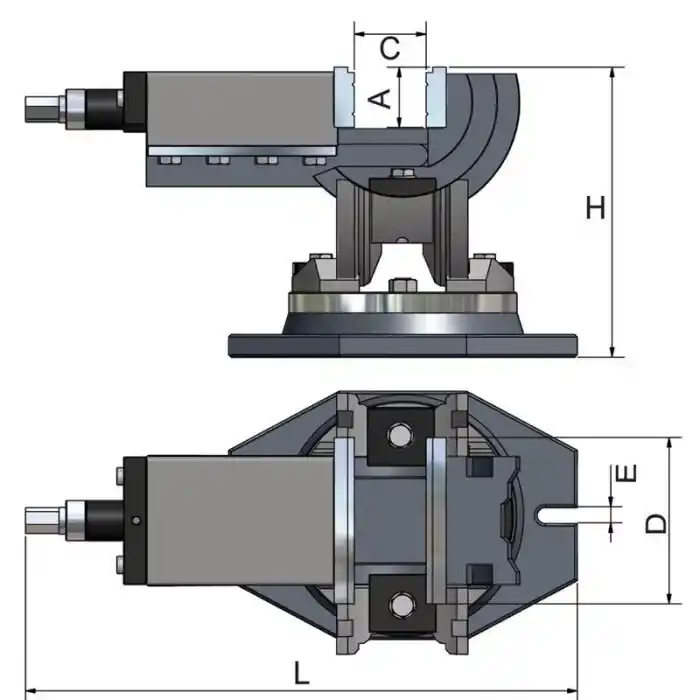 Optimum 3354175 MV3-75 3 Açılı Mengene