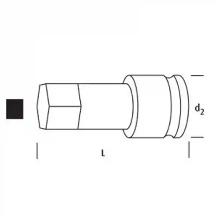Osaka Tool LN1-15AD 1-1.5 inç Havalı Lokma Adaptörü