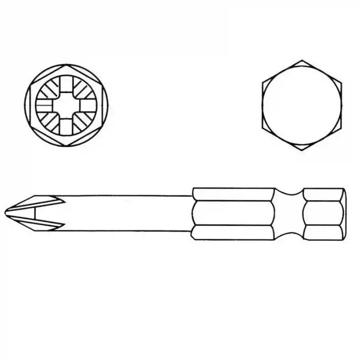 Proscr SCR03085 PH2 100mm Yıldız Bits Ucu