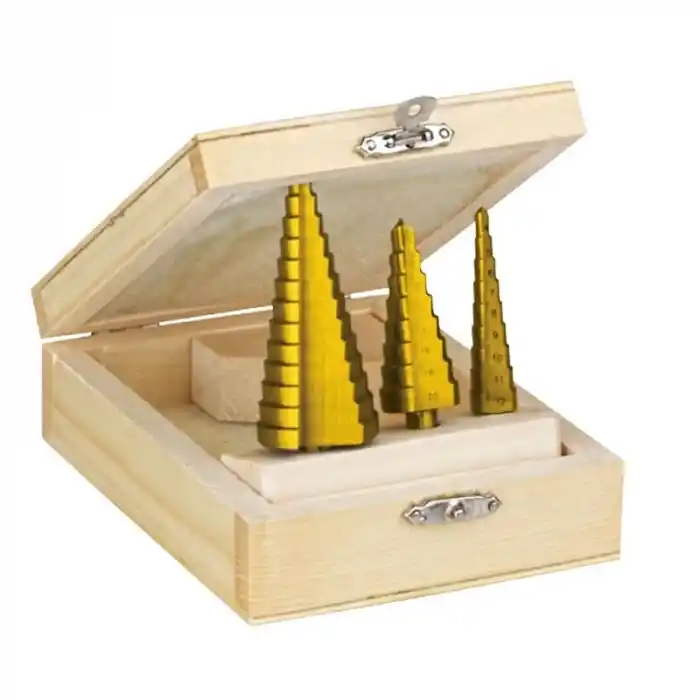 Proter 3lü Titan Kaplama Kademeli Sac Delme Seti