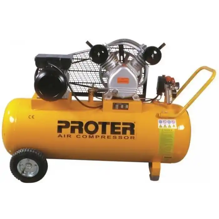 Proter PR 203 YL 200 Lt 3 Hp Çift Kafa Yağlı Hava Kompresörü