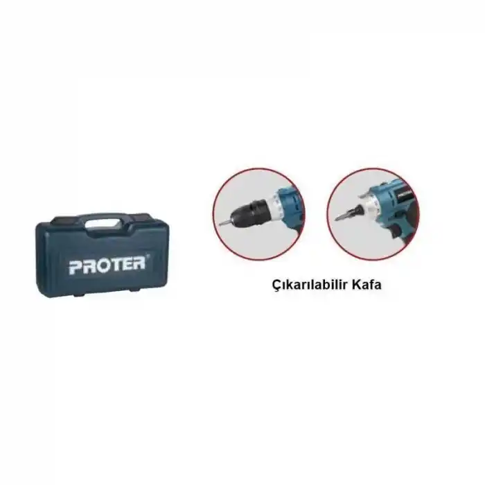 Proter Pst 222 Plus Şarjlı Akülü Vidalama