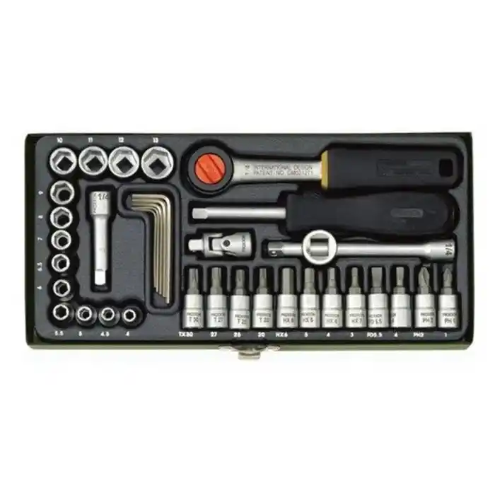 Proxxon 23080 1/4 36 Parçalı Lokma ve Bits Takımı