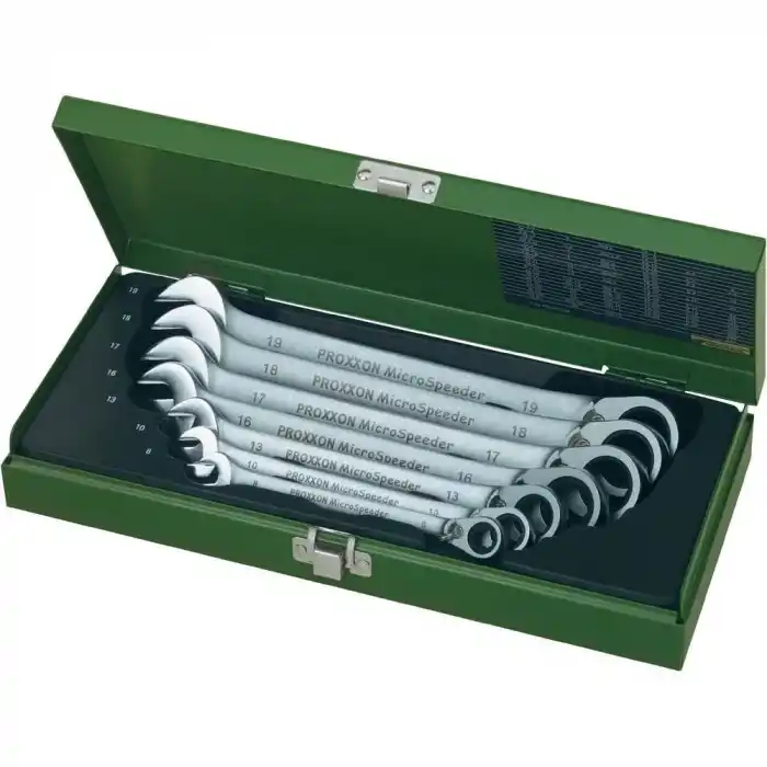 Proxxon 23124 7 Parçalı Cırcırlı Kombine Anahtar Takım