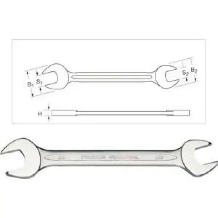 Proxxon 23842 16x17mm İnce Açık Ağız Anahtar