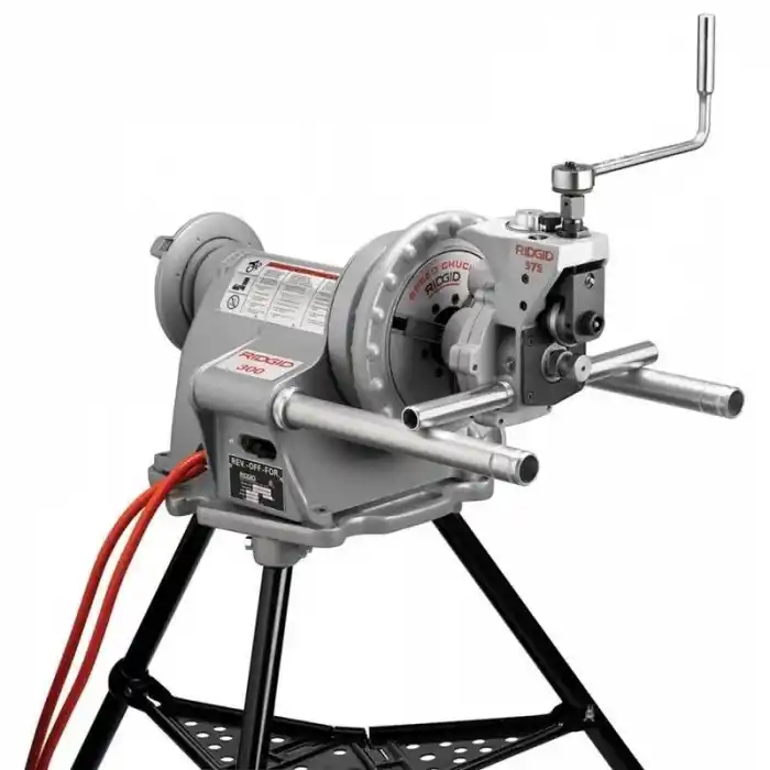 Ridgid 33588 Model 975 Yiv Açma Aleti+300 Compact Pafta Makinesi Adaptörü ve Şasesi
