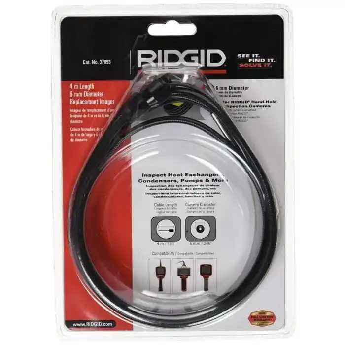 Ridgid 37093 Gözlem Kamerası için 400 cm Kablolu 6 mm Kamera Kafası