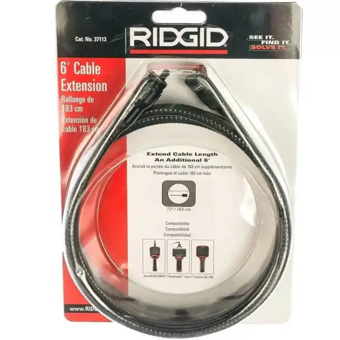 Ridgid 37113 Micro CA-350 Gözlem Kamerası için 180 cm Kablo Uzatması