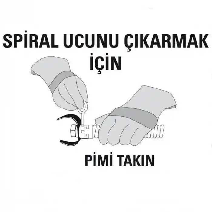 Ridgid 61825 T-15B Kanal Açma Genişleyen Kesici Spiral Uç 6-8 150-200 mm