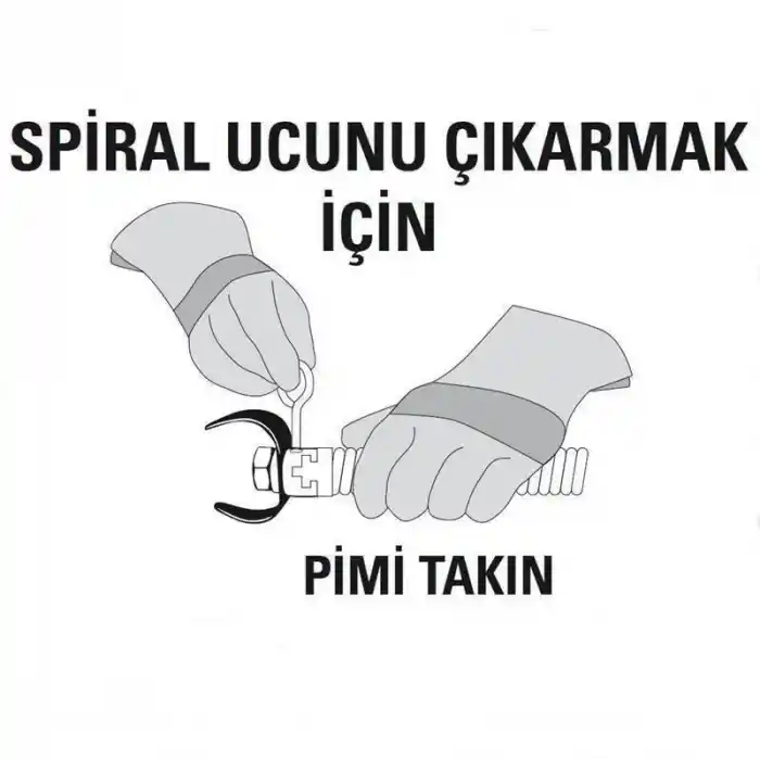 Ridgid 63020 T-208 Spiral Kesici Uç 1 ½ 40 mm