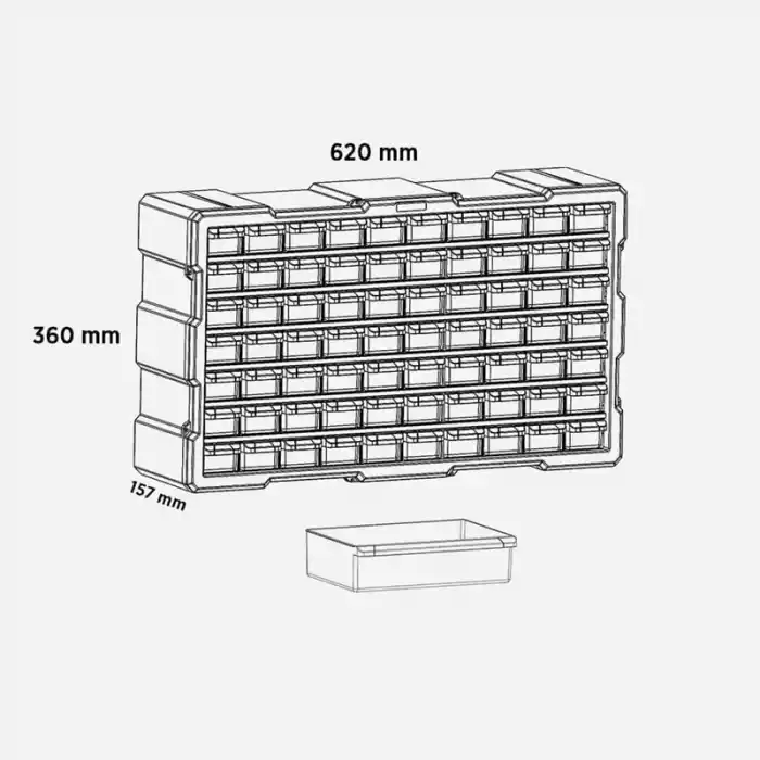 Rtrmax RCA6015 70li Modüler Monoblok Çekmece Seti