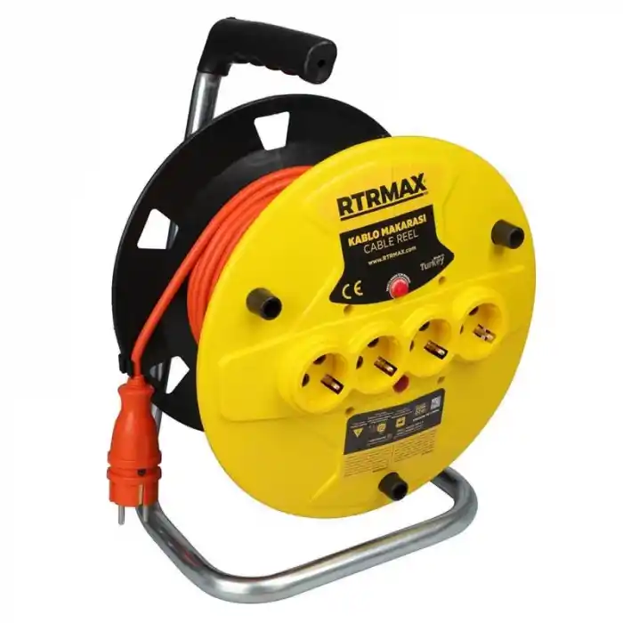 Rtrmax REM32530 30Mt 3x2,5mm Makaralı Kablo Açık Tip