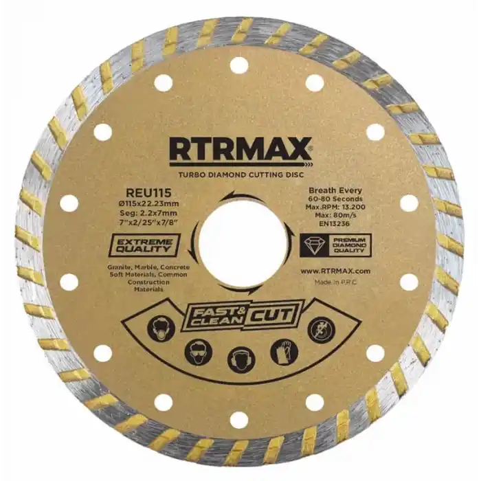 Rtrmax REU115 115mm Turbo Elmas Testere