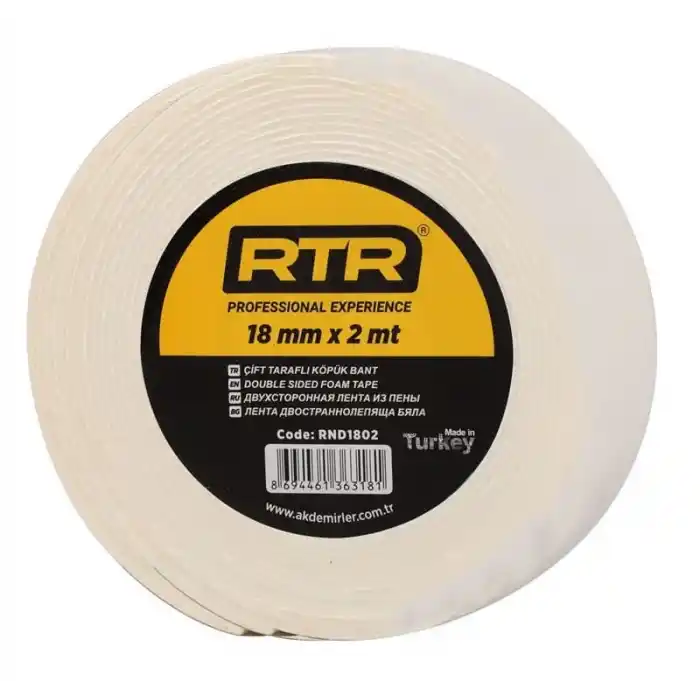 Rtrmax RND2402 2mx24mm Çift Taraflı Köpük Bant