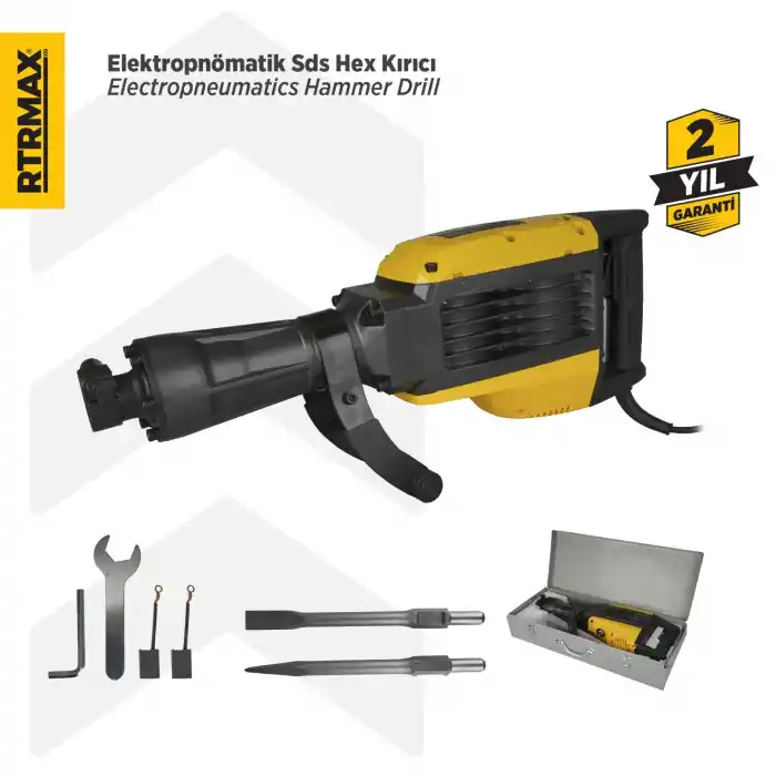 Rtrmax RTM2765 Elektropnömatik Sds Hex Kırıcı