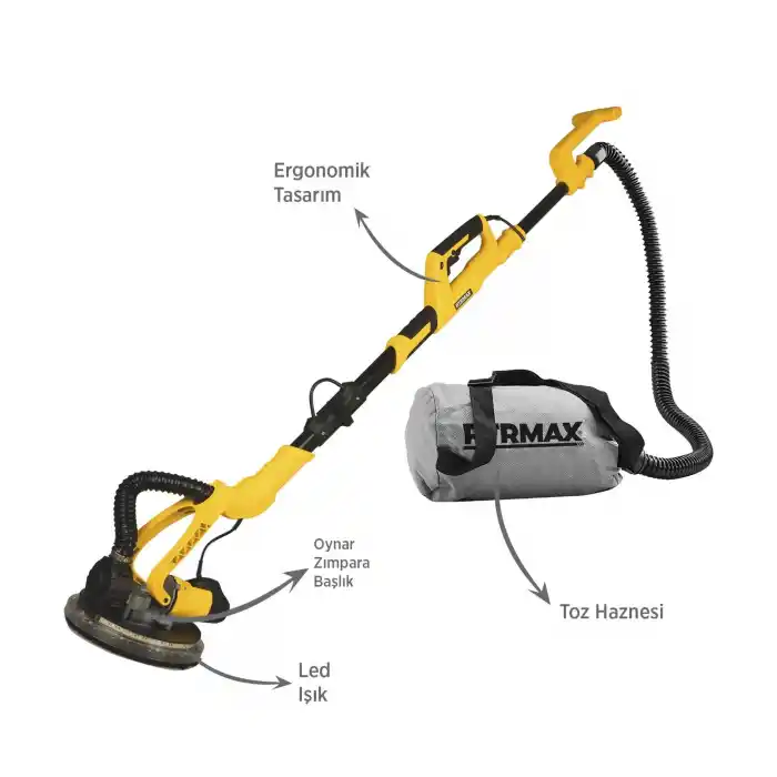 Rtrmax RTM3793 Alçıpan Duvar Zımpara