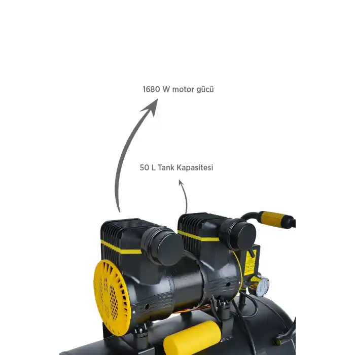 Rtrmax RTM7450 50 Lt 2 Hp Yağsız Hava Kompresörü