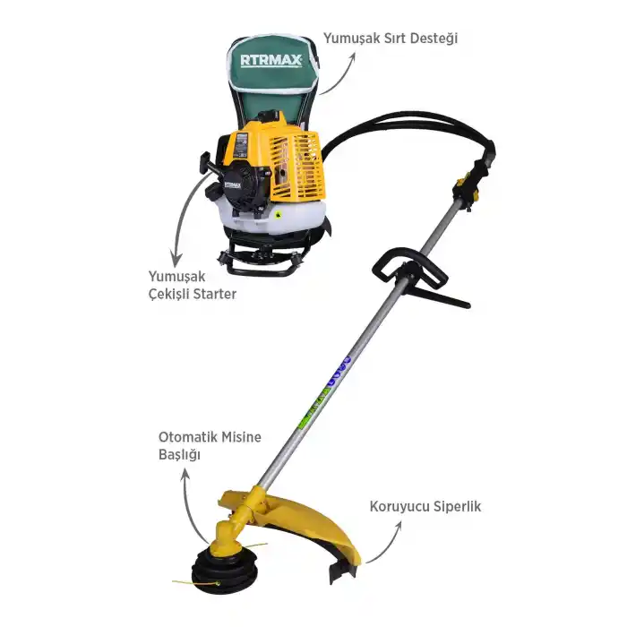 Rtrmax RTM9640 3 Hp Benzinli Sırt Tırpan
