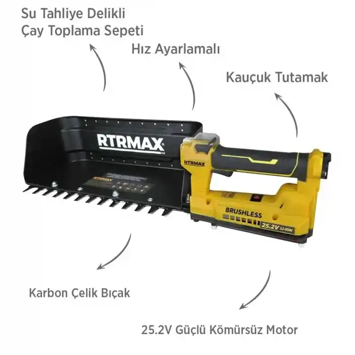 Rtrmax RTM9653 Akülü Çay Toplama Makinesi
