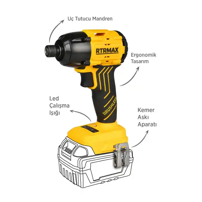 Rtrmax RTS5020B Solo Akülü Torklu Vidalama