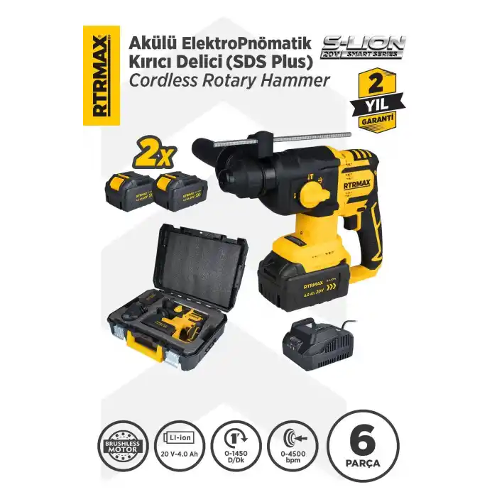 Rtrmax RTS5040 Akülü Kırıcı Delici