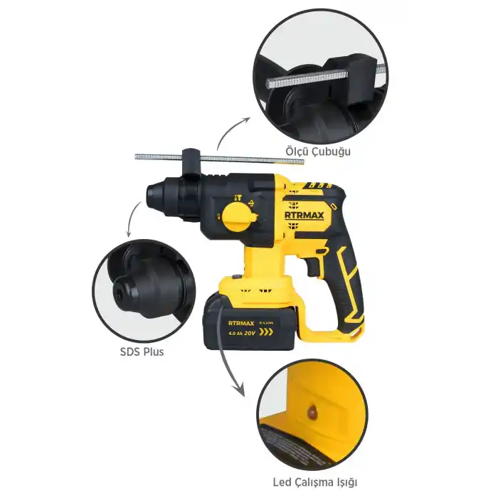 Rtrmax RTS5040 Akülü Kırıcı Delici