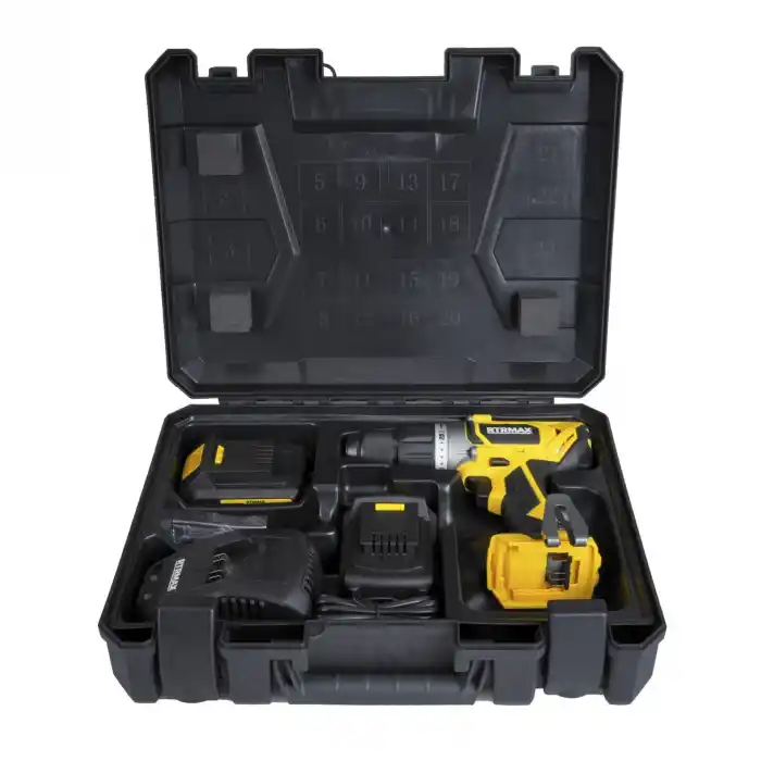 Rtrmax RTX1820 Akülü Darbeli Matkap 50 Nm 2x2 Ah